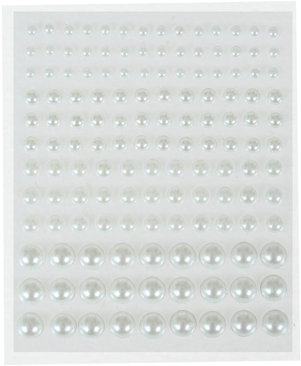 GP15926 – Schmuck Für Gesicht Perlen Strasssteine – Farbe: Weiß