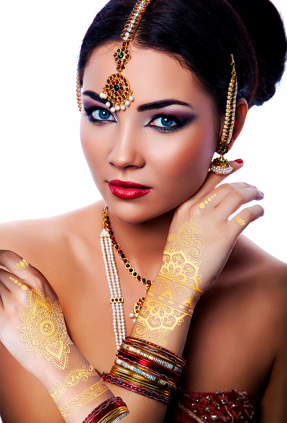 GP15934 – Wüstenprinz Tattoo Goldene Ornamente – Farbe: Gold