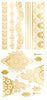 GP15934 – Wüstenprinz Tattoo Goldene Ornamente – Farbe: Gold