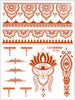 GP15935 – Wüstenprinz Tattoo Schablone Karneval – Farbe: Blau