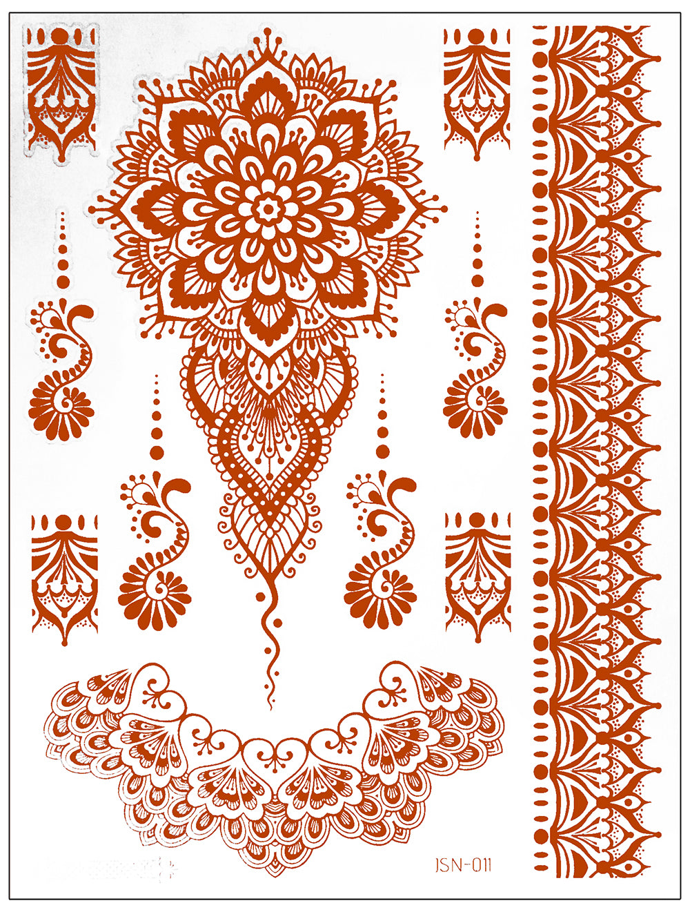 GP15935 – Wüstenprinz Tattoo Schablone Karneval – Farbe: Blau