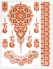 GP15935 – Wüstenprinz Tattoo Schablone Karneval – Farbe: Blau