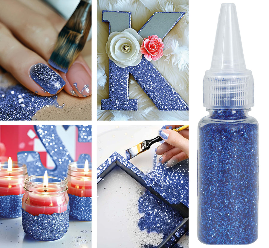 Deko Glitzer blau 10 g für Kinder und Erwachsene