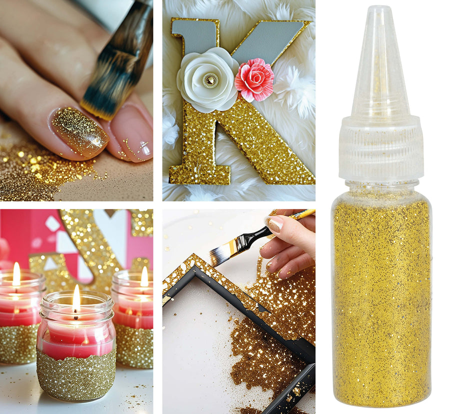 Deko Glitzer gold 10 g für Kinder und Erwachsene