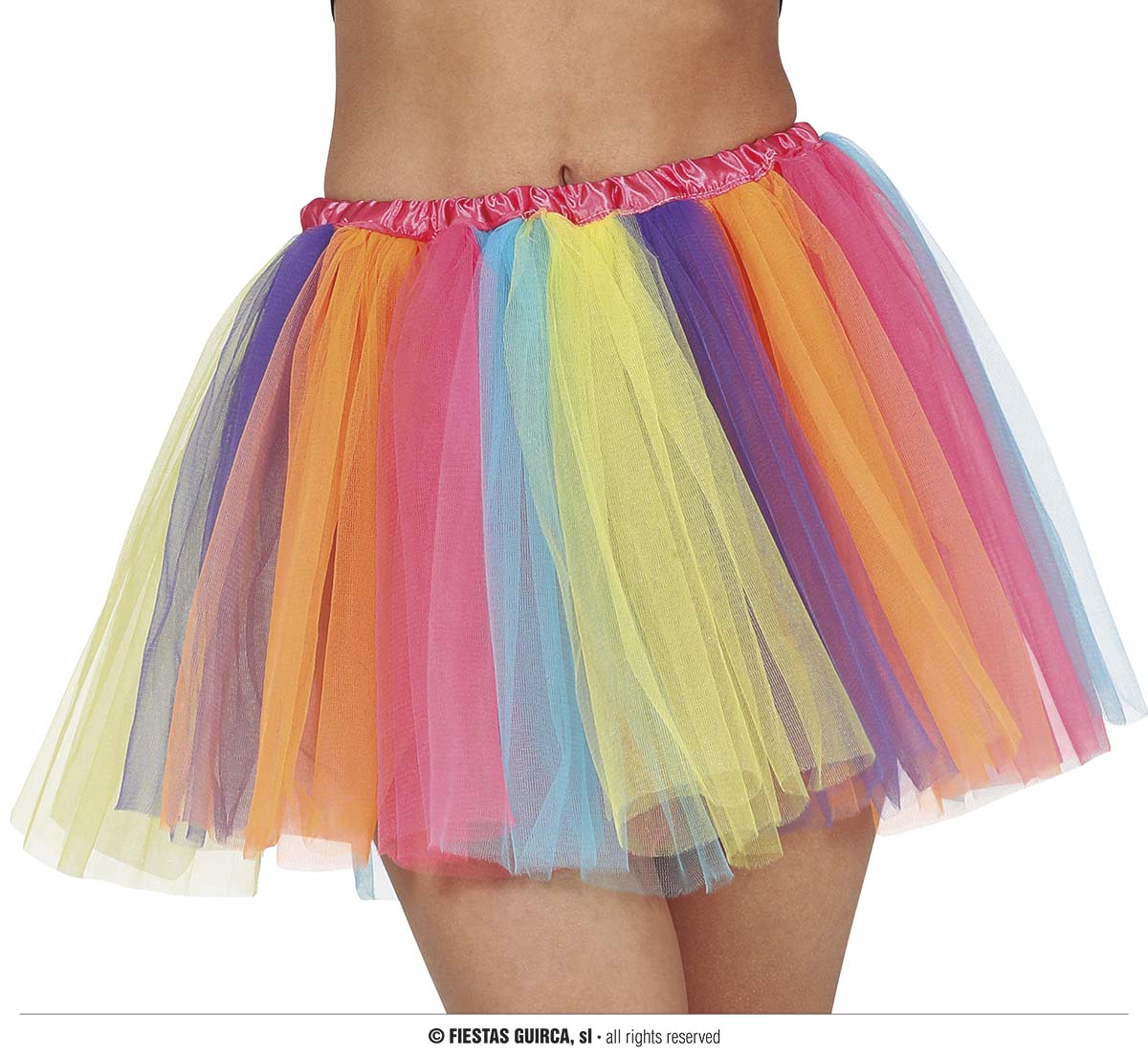 GP16006 – Clown Karneval Bunter Tutu Rock – Farbe: Mehrfarbig