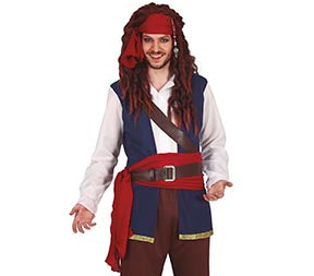 GP16014 – Pirat Karnevalskostüm Fasching – Farbe: Rot