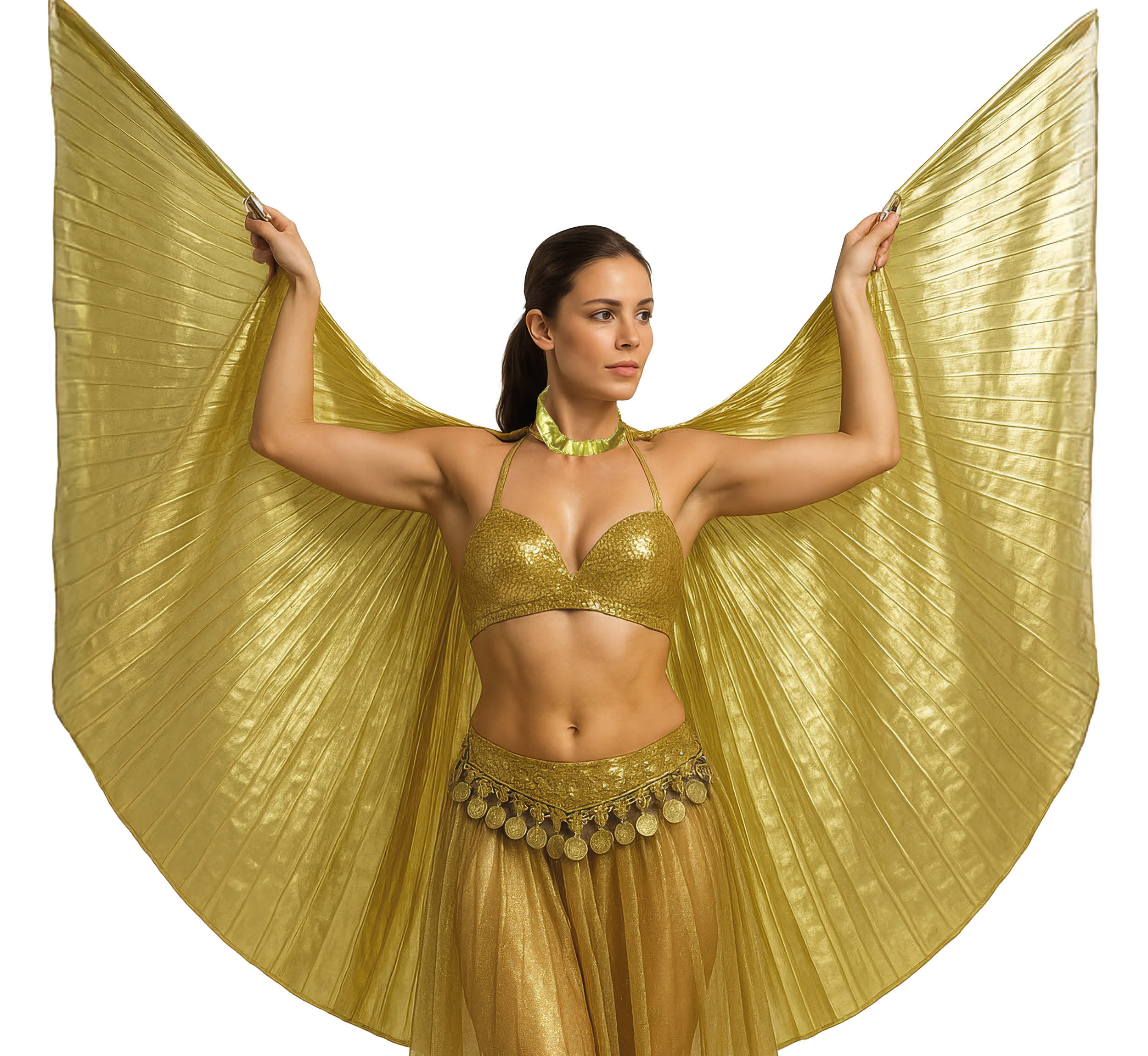 GP16019 – Ägyptischer Mythos Karneval Cape – Farbe: Gold