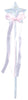 GP16041 – Prinzessin Glitter Fantasie Stern Zauberstab – Farbe: Silber