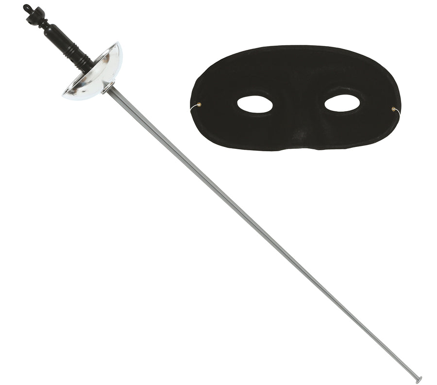 GP16042 – Banditen Maske Florett Abenteuer – Farbe: Silber, Ansicht 2