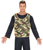 GP16043 – Militär Kostüm Weste Karneval Camo – Farbe: Grün