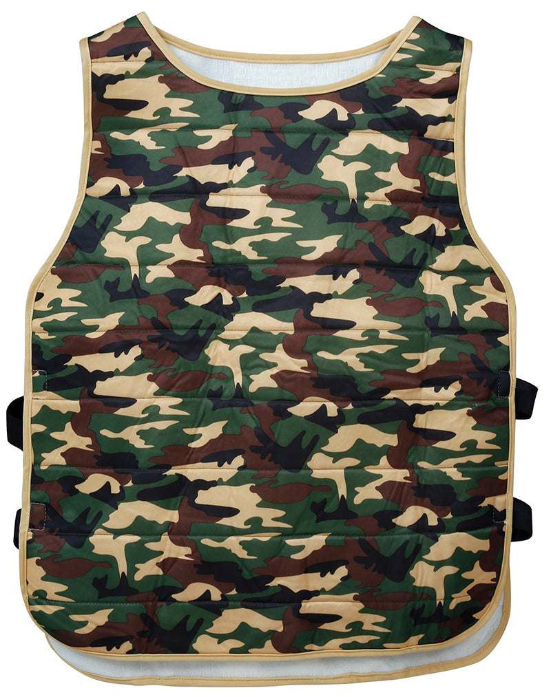GP16043 – Militär Kostüm Weste Karneval Camo – Farbe: Grün, Ansicht 2
