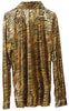 GP16054 – Film 90s Tiger Look Kostüm Cap Hemd – Größe: 48 - 50 (M) – Farbe: Gold
