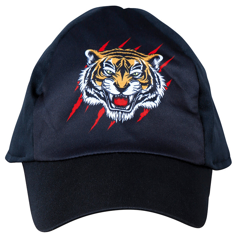 GP16054 – Film 90s Tiger Look Kostüm Cap Hemd – Größe: 52 - 54 (L) – Farbe: Gold