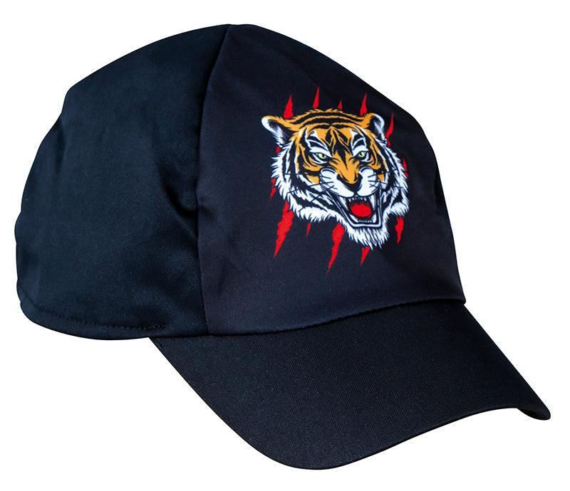 GP16054 – Film 90s Tiger Look Kostüm Cap Hemd – Größe: 52 - 54 (L) – Farbe: Gold