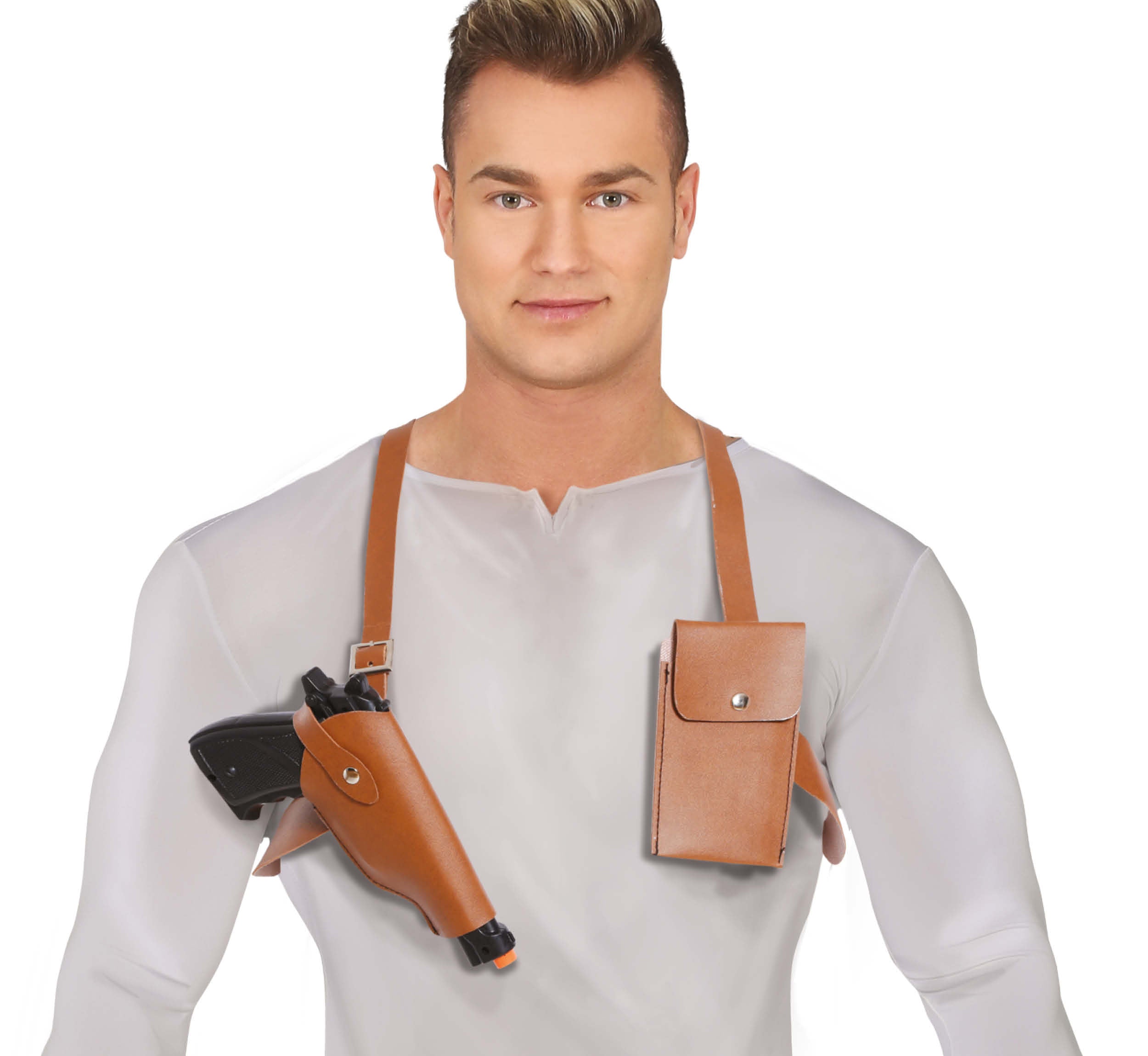 GP16058 – Cowboy Schulterholster Karneval – Farbe: Braun