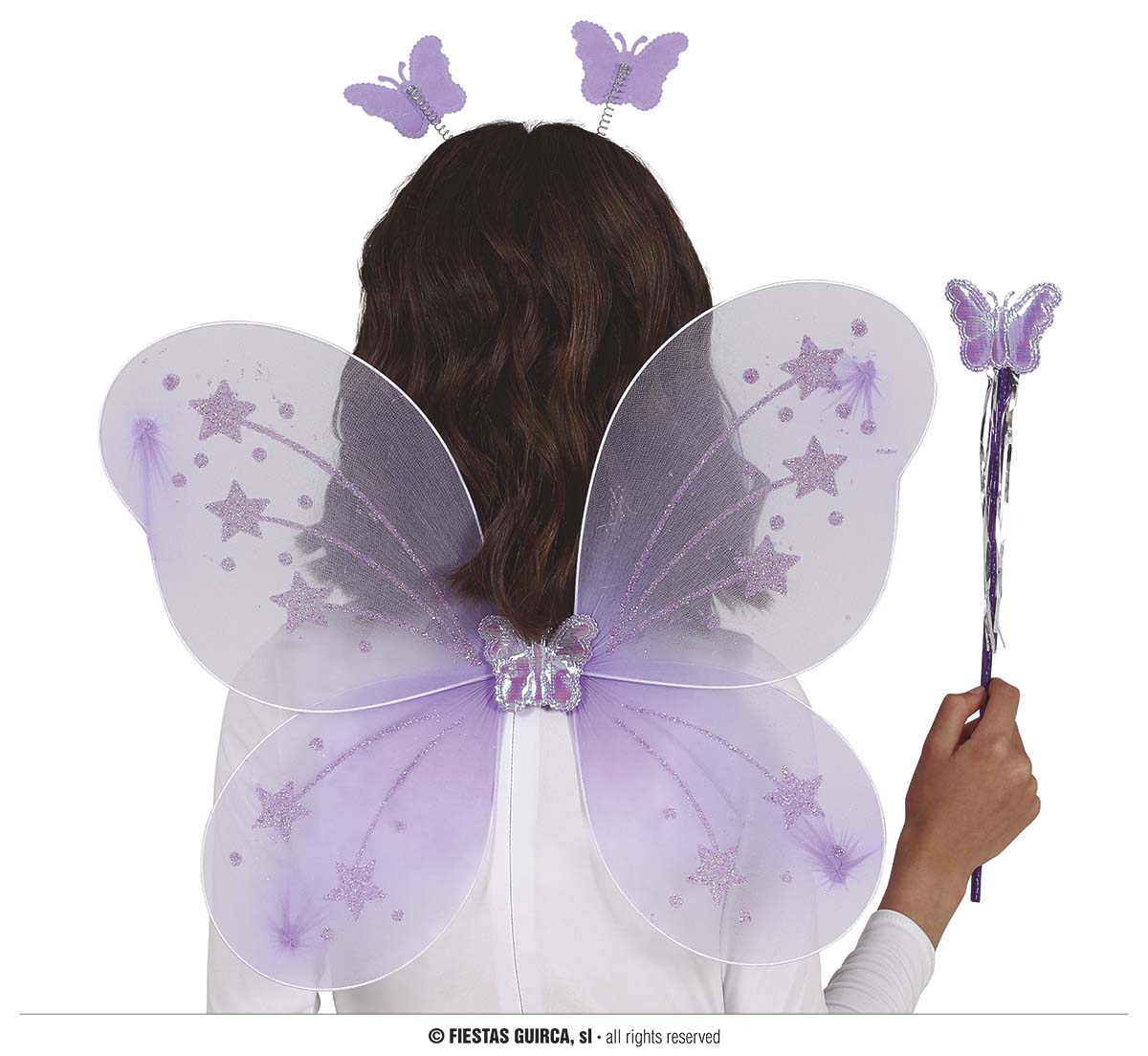 GP16065 – Märchenhafte Schmetterlingsflügel Stirnband – Farbe: Lila