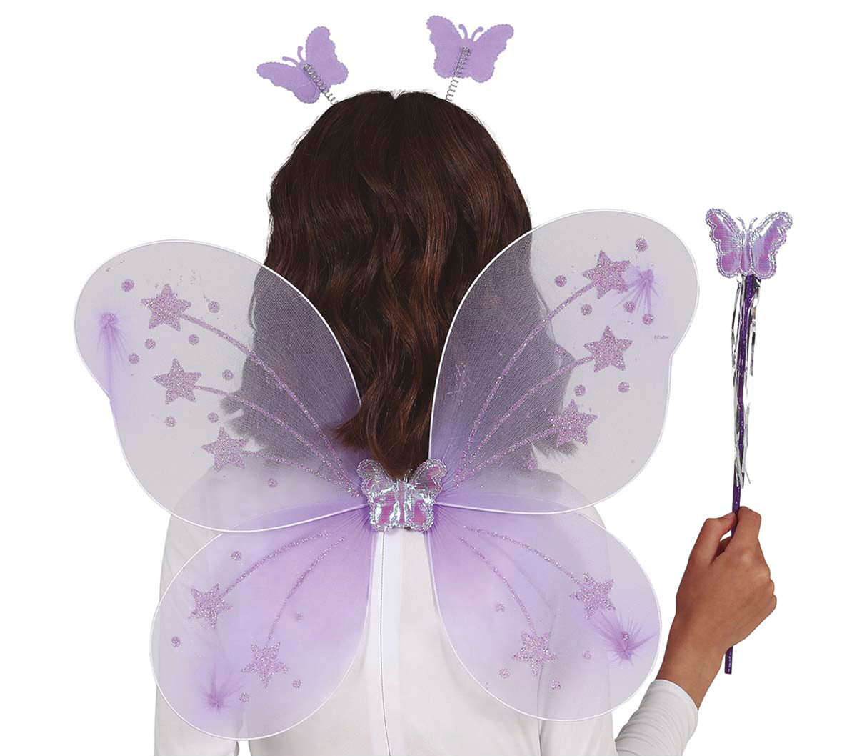 GP16065 – Märchenhafte Schmetterlingsflügel Stirnband – Farbe: Lila