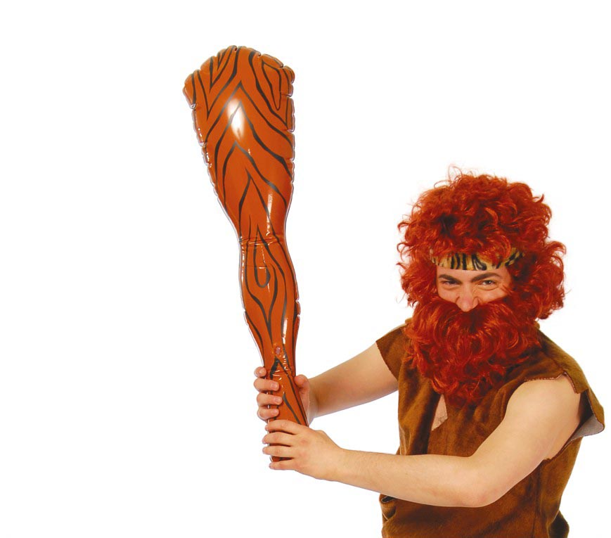 Steinzeit Keule für Erwachsene aufblasbar 80 cm