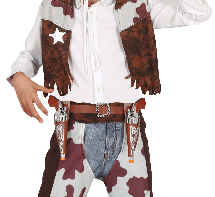 Cowboy Holster Set für Erwachsene 2 Pistolen 20 cm