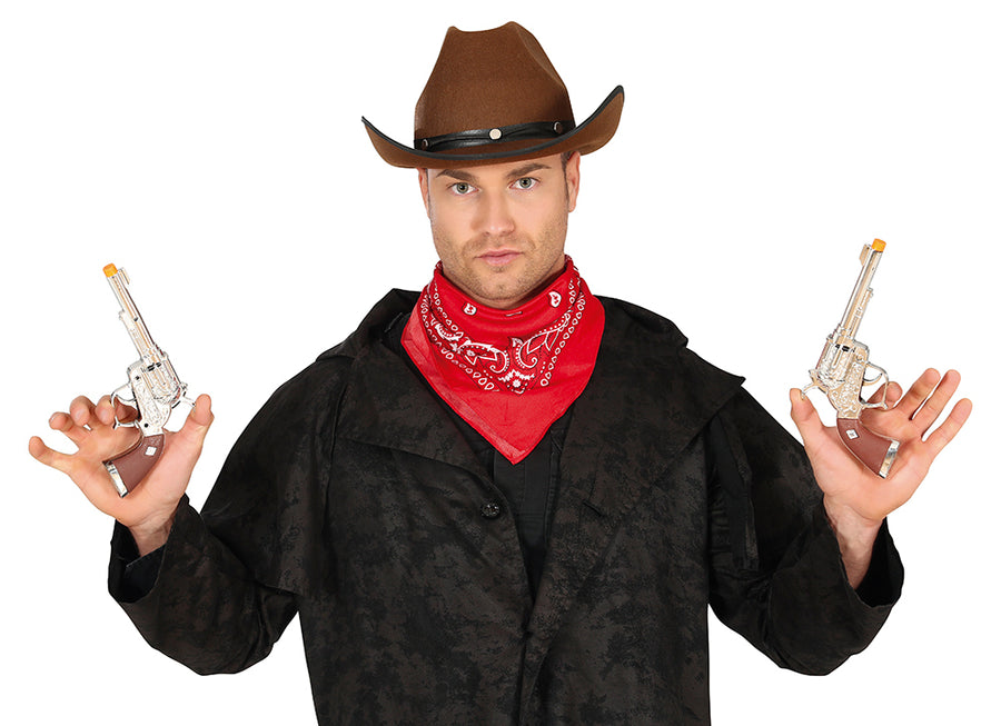 Cowboy Pistolen für Erwachsene 2 Stück 25 cm