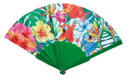 Hawaii Fächer für Erwachsene mit Blumenmotiv, Bild 2