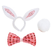 Bunny Kostüm Set für Damen 3 teilig, Bild 3