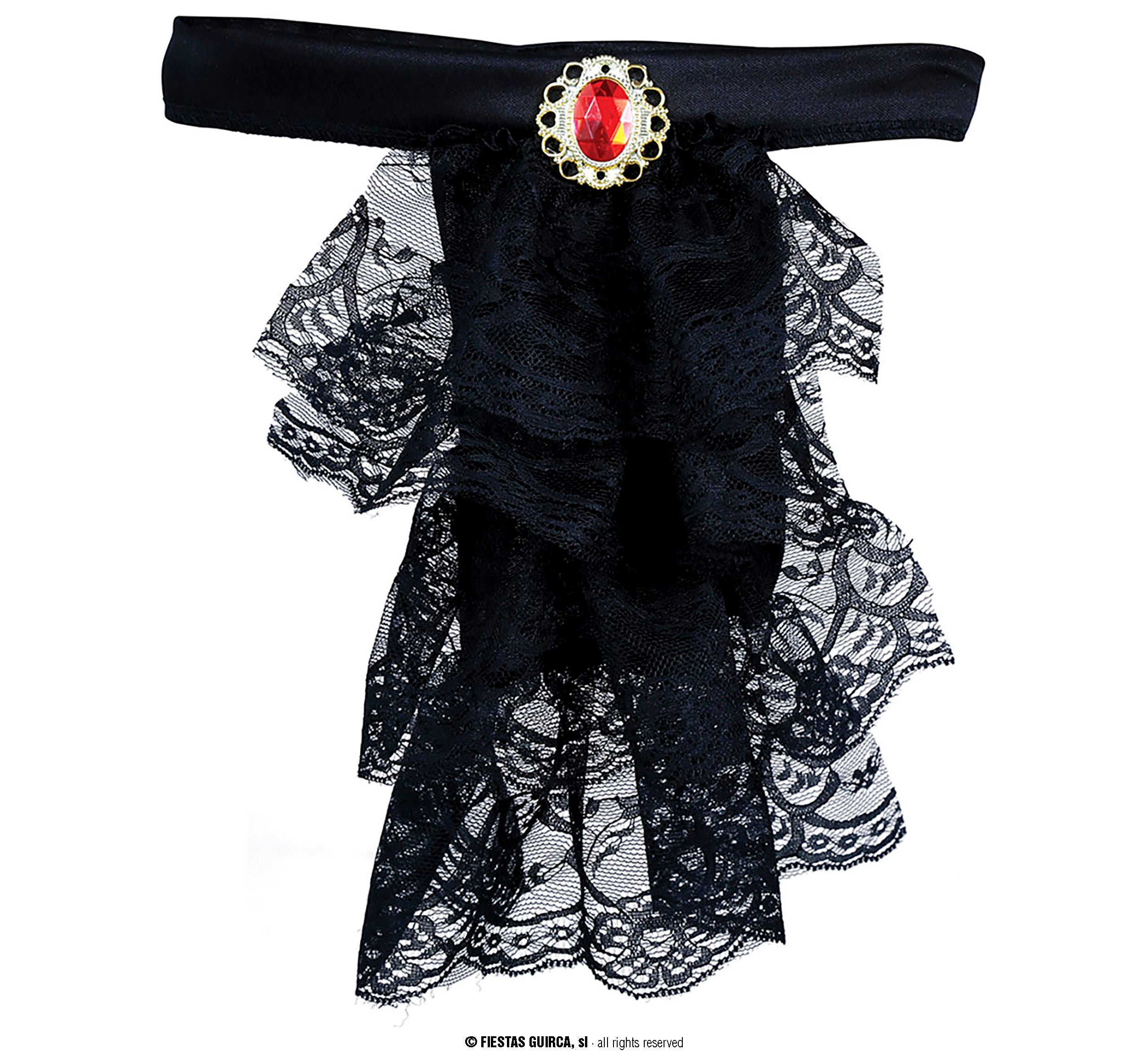 GP16122 – Marquis Gothic Jabot Spitze Vampir – Farbe: Schwarz