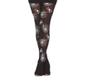 Spinnennetz Strumpfhose für Damen schwarz