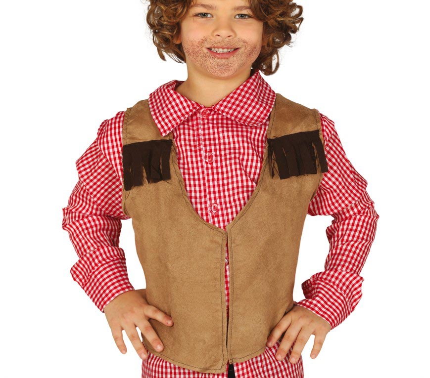 GP16162 – Cowboy Abenteuer Weste Spiel – Farbe: Braun