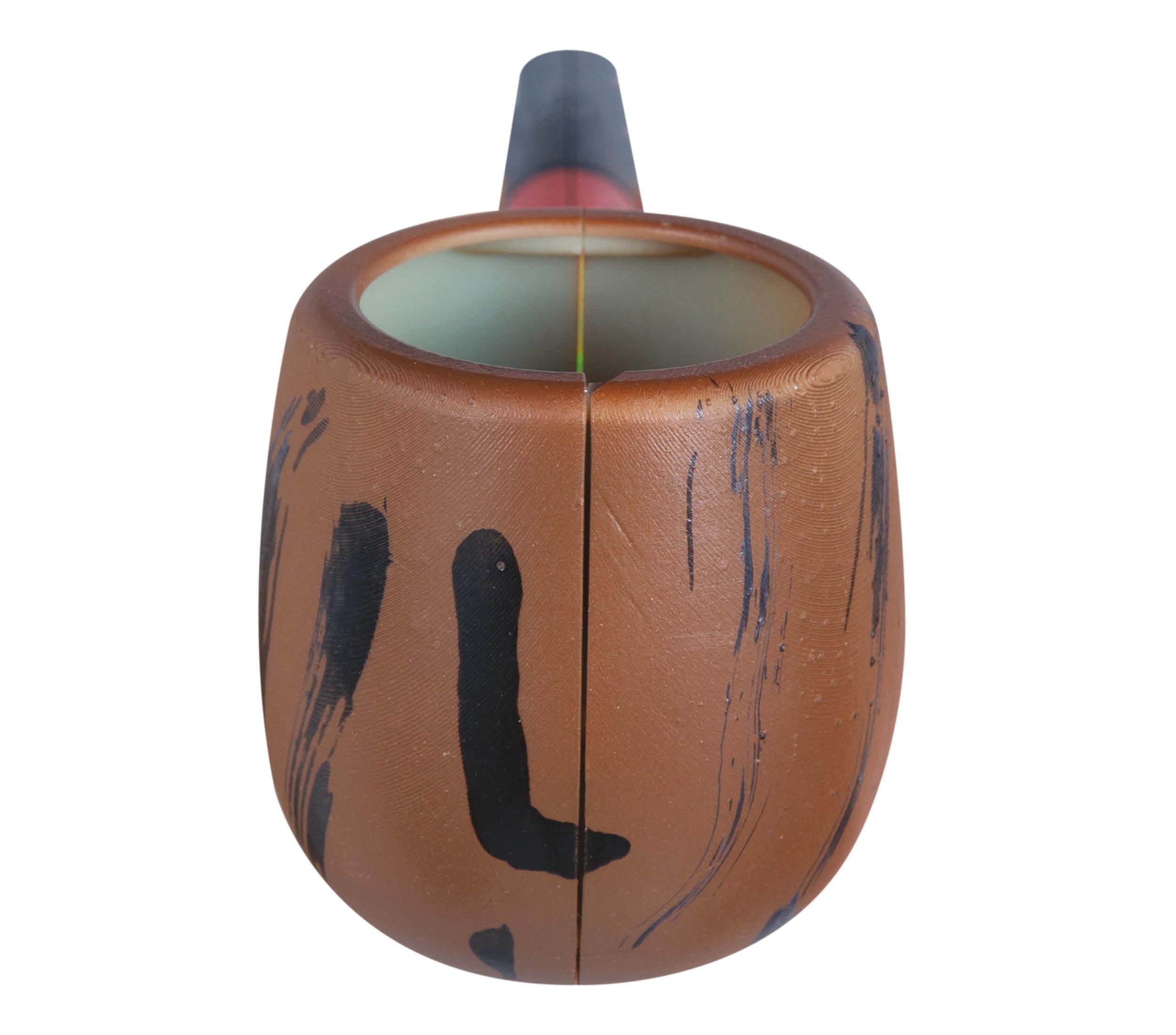 GP16166 – Rastafarian Party Pfeife Bunt – Farbe: Braun