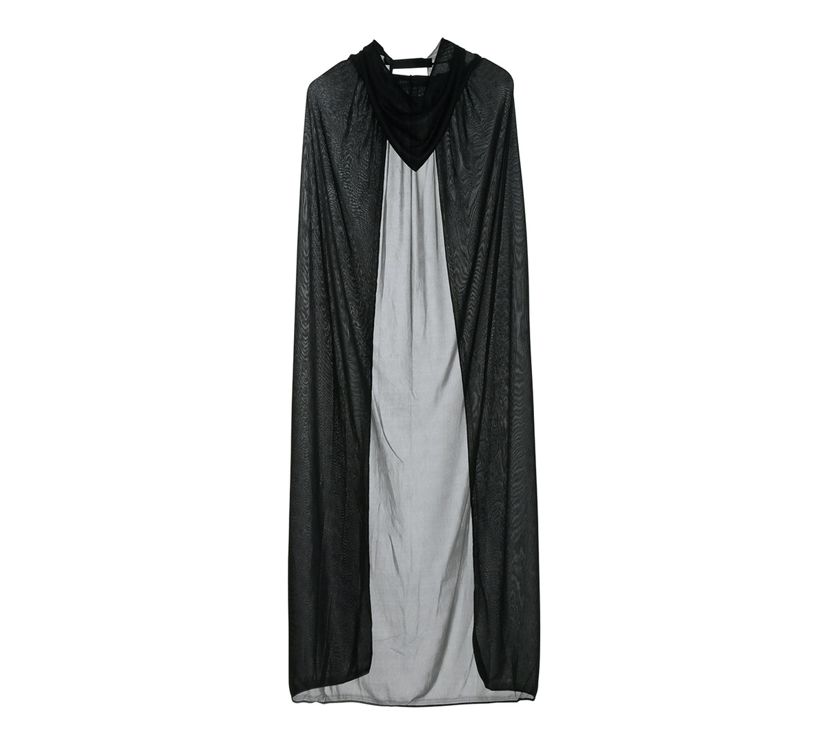 GP16180 – Vampir Umhang Kapuze Schwarzer Halloween – Farbe: Schwarz