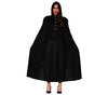 GP16180 – Vampir Umhang Kapuze Schwarzer Halloween – Farbe: Schwarz