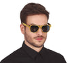 GP16188 – Silvester Glitzerglanz Brille Retro – Farbe: Gold
