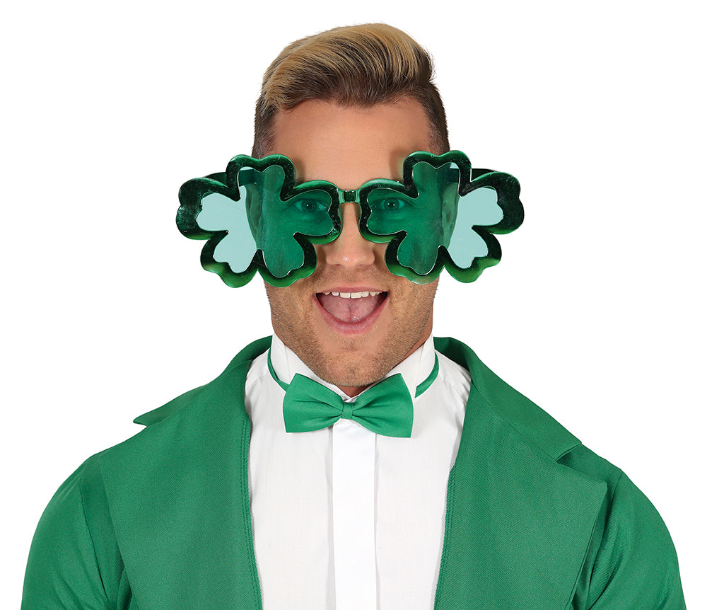GP16192 – St. Patrick Grüne Kleeblatt Brille – Farbe: Grün