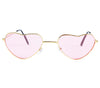 GP16193 – Hippie Herzbrille Rosa 60s Vintage – Farbe: Rot