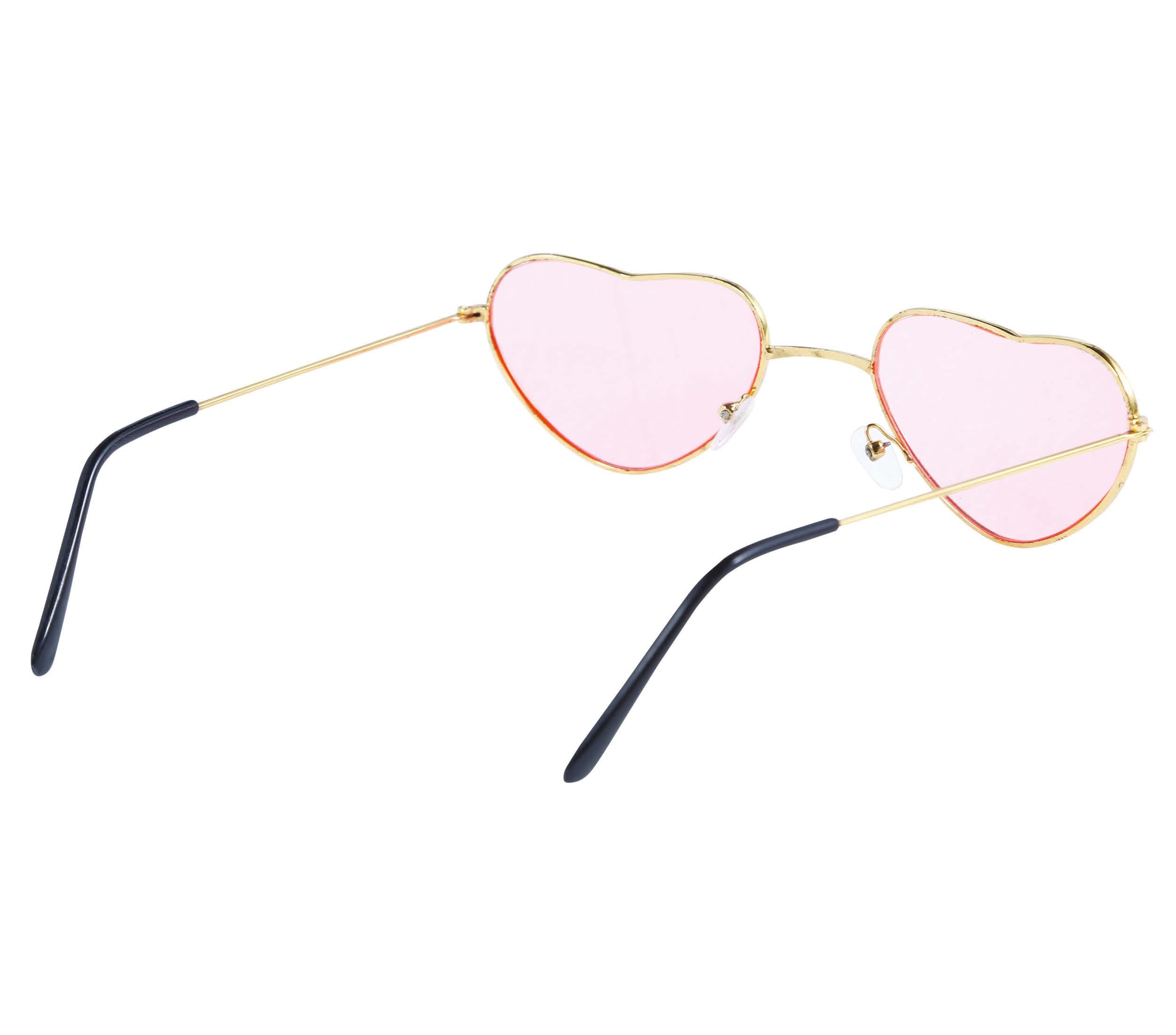 GP16193 – Hippie Herzbrille Rosa 60s Vintage – Farbe: Rot
