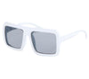 GP16194 – 70S Retro Quadratische Brille – Farbe: Weiß