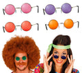 Hippie Brille für Erwachsene rund 60er Jahre