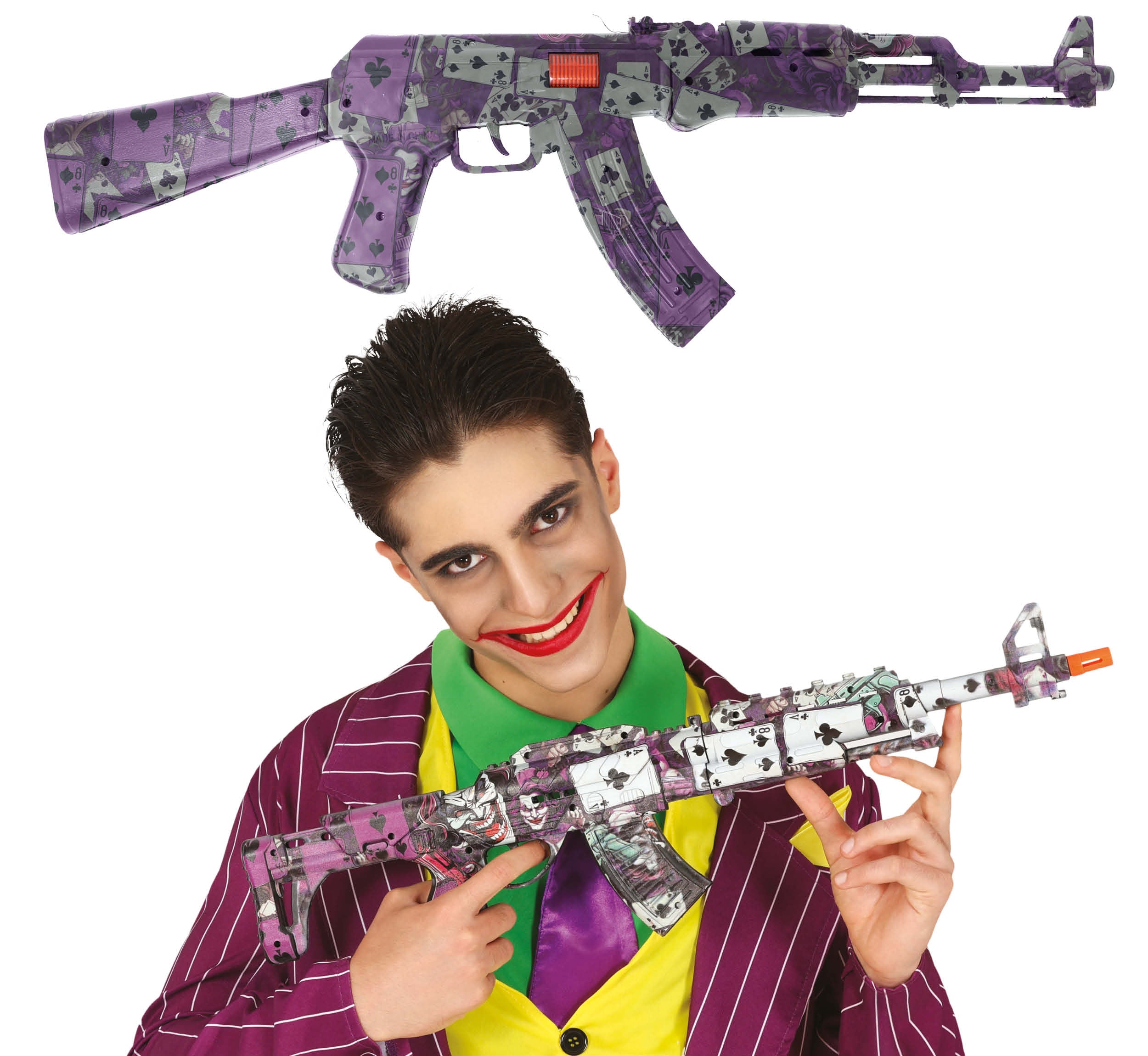 GP16203 – Superheld Narren Waffe Halloween Clown – Farbe: Lila