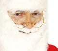 Weihnachtsmann Brille für Erwachsene gold rund