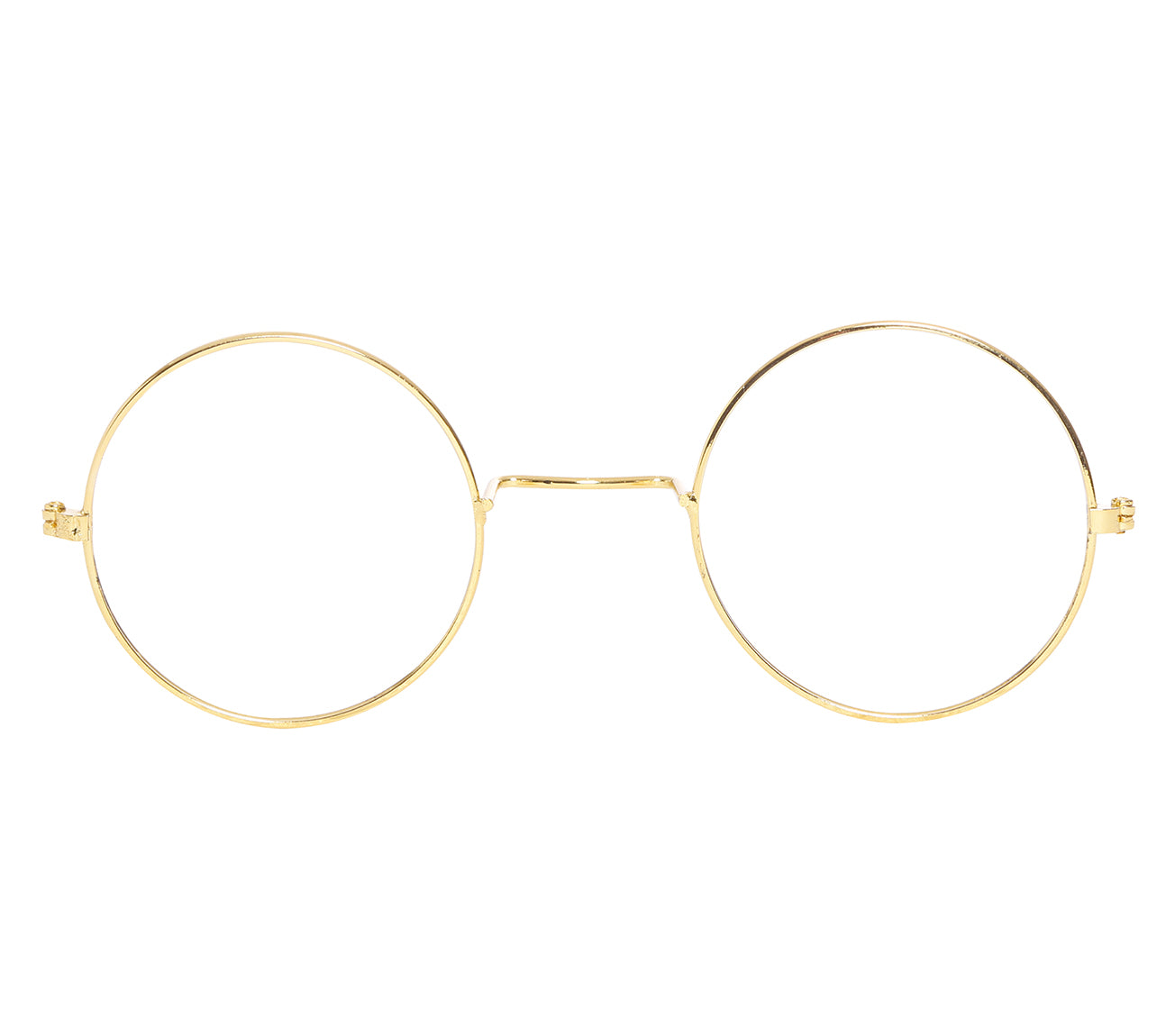 GP16212 – Weihnachtsmann Brille Rund Goldener Rahmen – Farbe: Gold