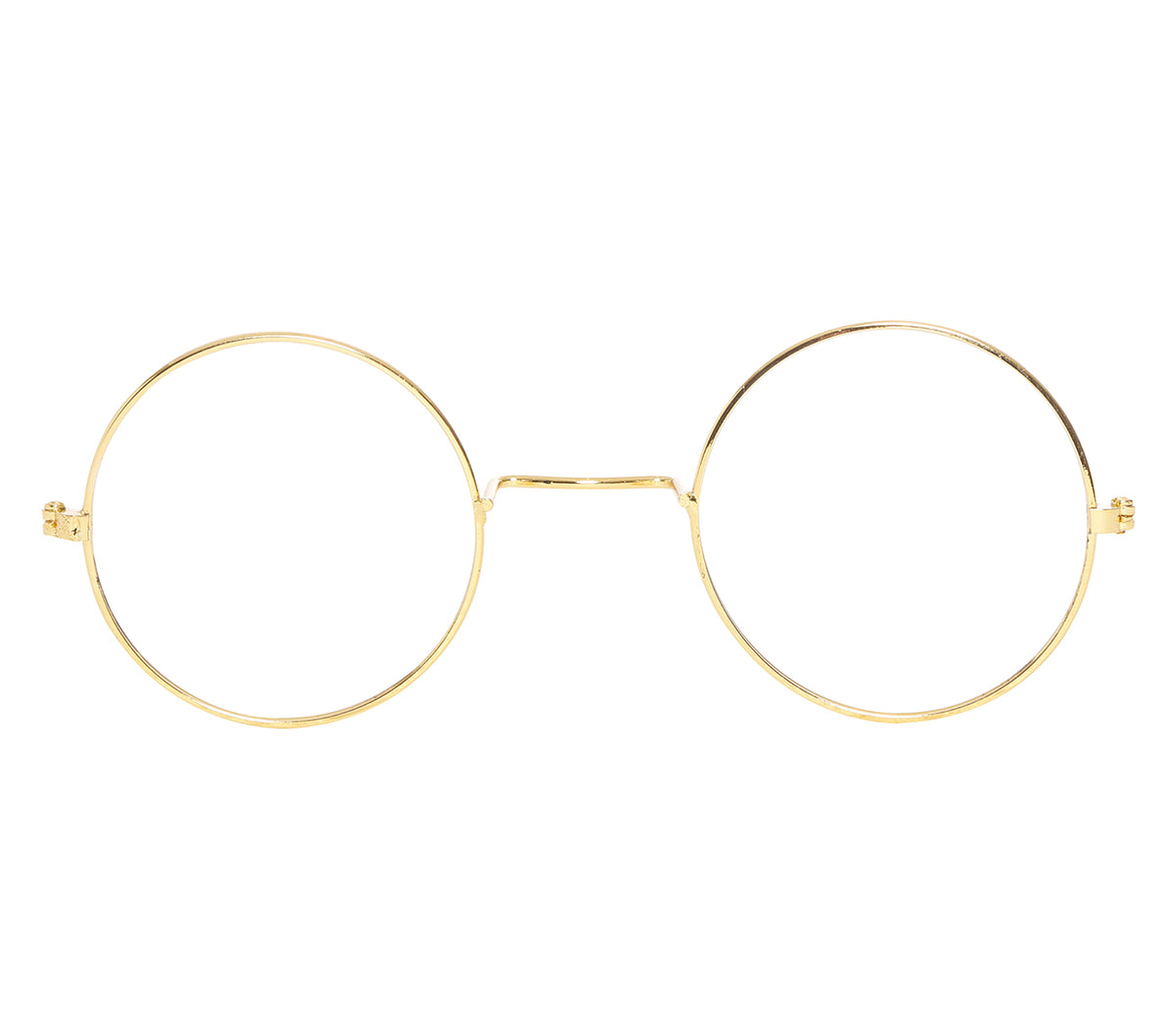 GP16212 – Weihnachtsmann Brille Rund Goldener Rahmen – Farbe: Gold