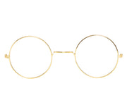 Weihnachtsmann Brille für Erwachsene gold rund, Bild 2