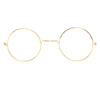 GP16212 – Weihnachtsmann Brille Rund Goldener Rahmen – Farbe: Gold