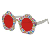 Blumenbrille für Erwachsene Hippie, Bild 3