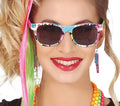 80er Jahre Brille für Erwachsene bunt