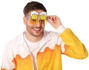 Bierkrug Brille für Erwachsene gelb, Bild 2