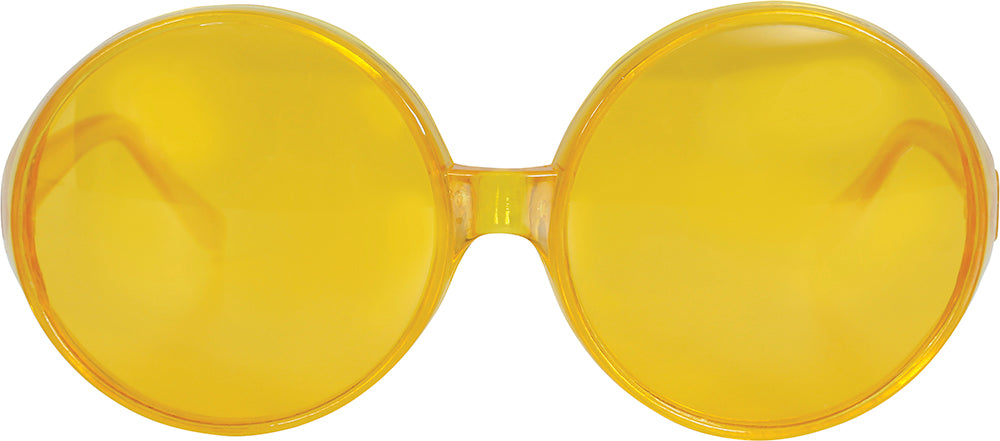 GP16231 – Hippie Brille Retro 70er Jahre Stil – Farbe: Gelb