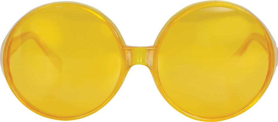 GP16231 – Hippie Brille Retro 70er Jahre Stil – Farbe: Gelb, Ansicht 2