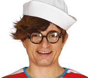 Zauberer Brille für Erwachsene rund schwarz, Bild 5
